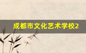 成都市文化艺术学校2024年录取分数(成都文化艺术高中)